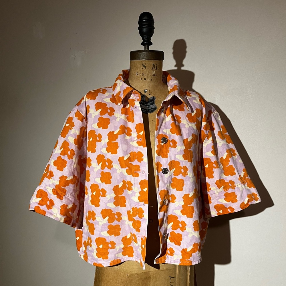 ZARA Pink + Orange Jacket